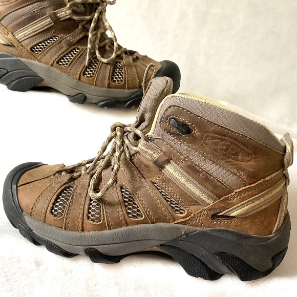 Brown Keen Women’s Voyageur Mid Height Outdoor Hiking Boots Sz 8 - Picture 3 of 14